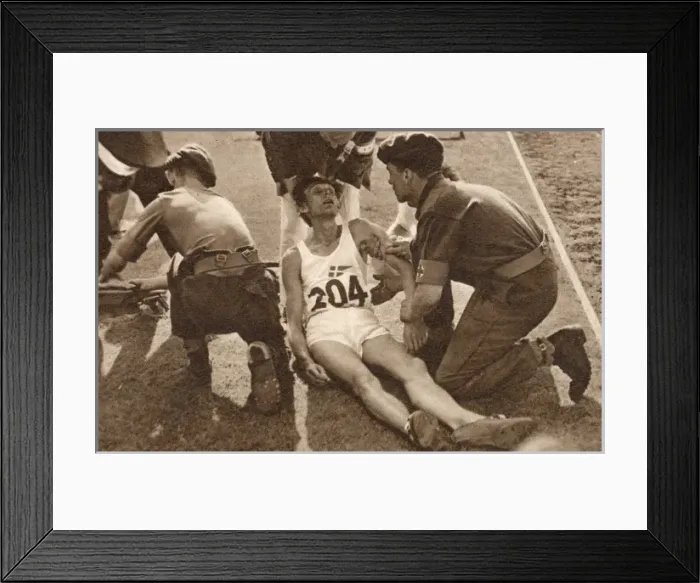 Framed Print : A casualty at the 1948 London Olympics Framed Print : A casualty at the 1948 London Olympics