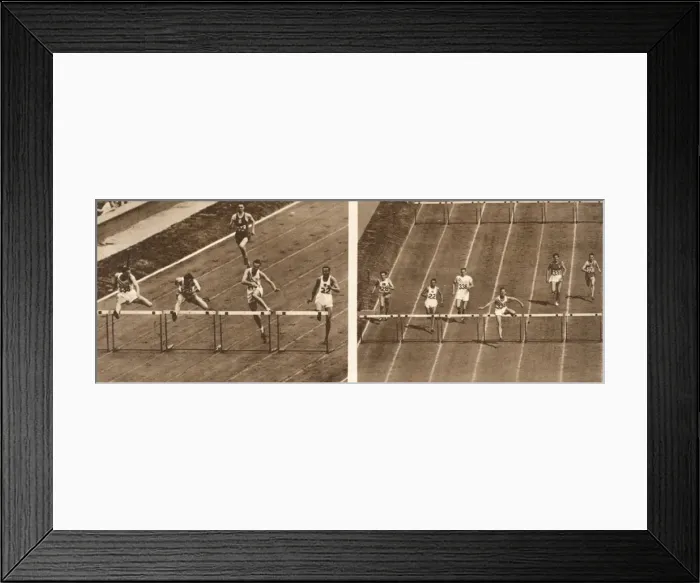 Framed Print : Hurdles, 1948 London Olympics Framed Print : Hurdles, 1948 London Olympics