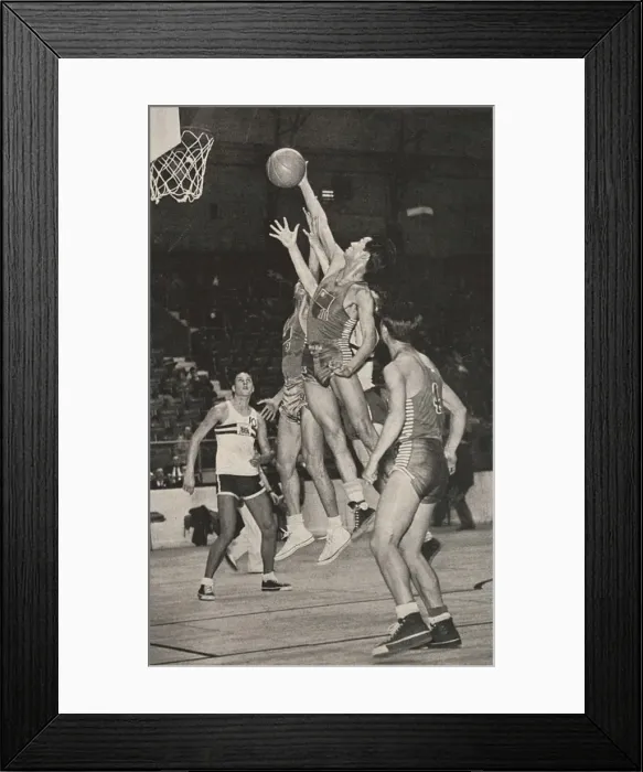 Framed Print : Basketball at the 1948 London Olympic Framed Print : Basketball at the 1948 London Olympic