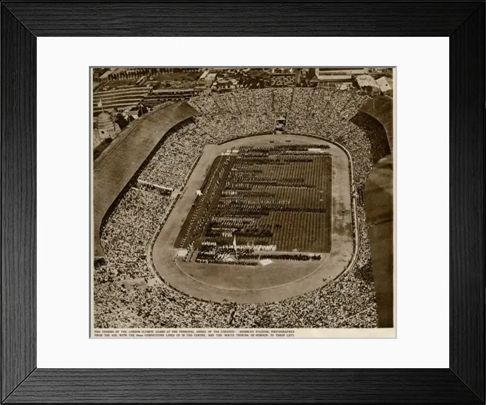 Framed Print : Opening Ceremony, Wembley Stadium, 1948 London Olympics
