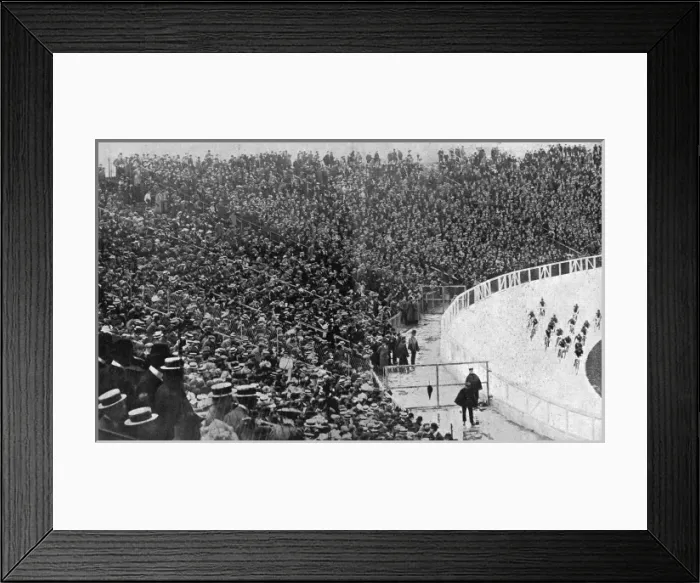 Framed Print : The first big audience at the 1908 London Olympics Framed Print : The first big audience at the 1908 London Olympics