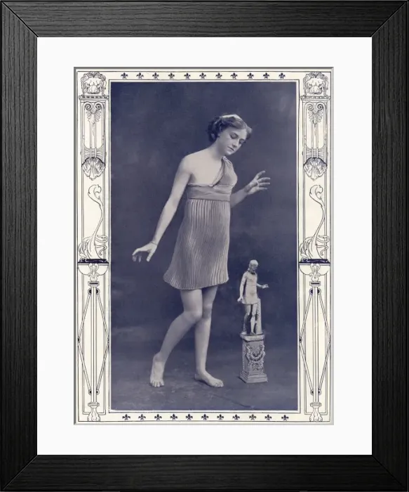Framed Print : A girls marathon in traditional Greek costume? Framed Print : A girls marathon in traditional Greek costume?