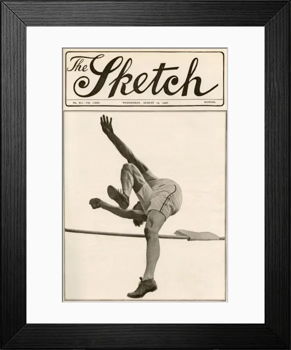 Framed Print : Cover of the Sketch: high jumper Harry Porter Framed Print : Cover of the Sketch: high jumper Harry Porter