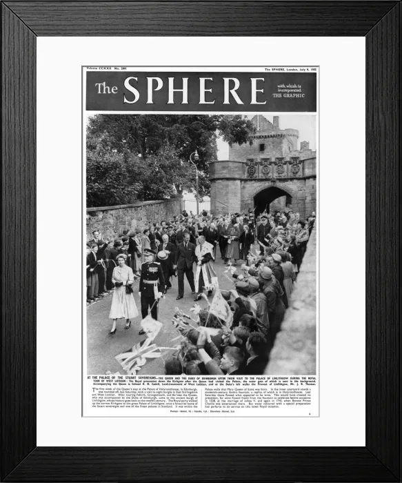 Framed Print : The Queen and Duke of Edinburgh at Lithlingow, West Lothian Framed Print : The Queen and Duke of Edinburgh at Lithlingow, West Lothian