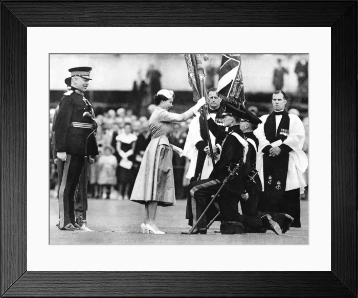 Framed Print : The Queen as Captain-General Framed Print : The Queen as Captain-General