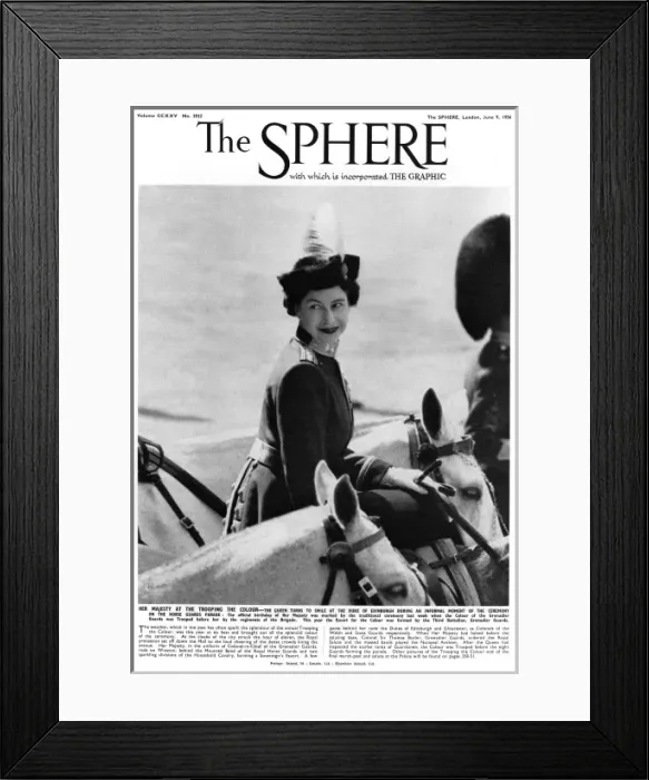 Framed Print : The Queen on the Horse Guards Parade Framed Print : The Queen on the Horse Guards Parade