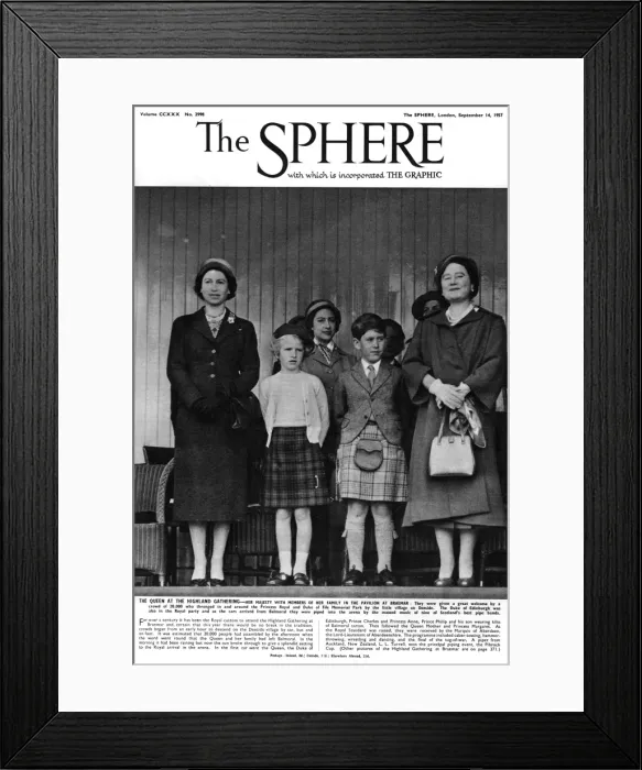 Framed Print : Queen Elizabeth II and family at the Highland Gathering Framed Print : Queen Elizabeth II and family at the Highland Gathering