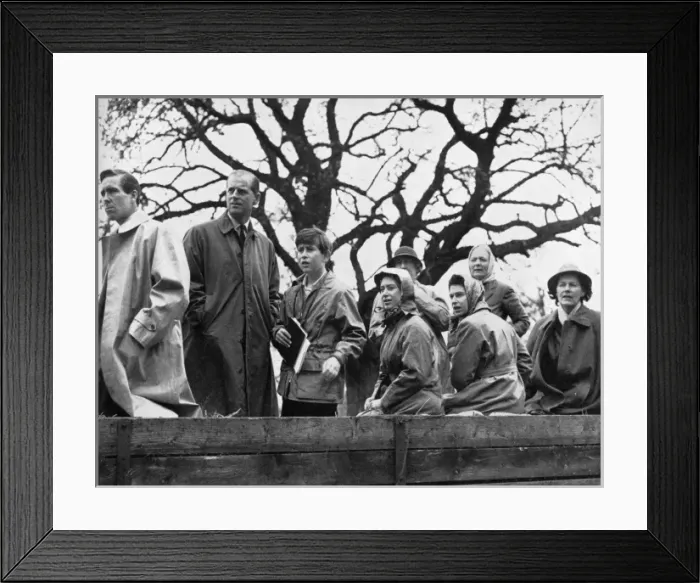 Framed Print : Royal family at Badminton 1961 Framed Print : Royal family at Badminton 1961