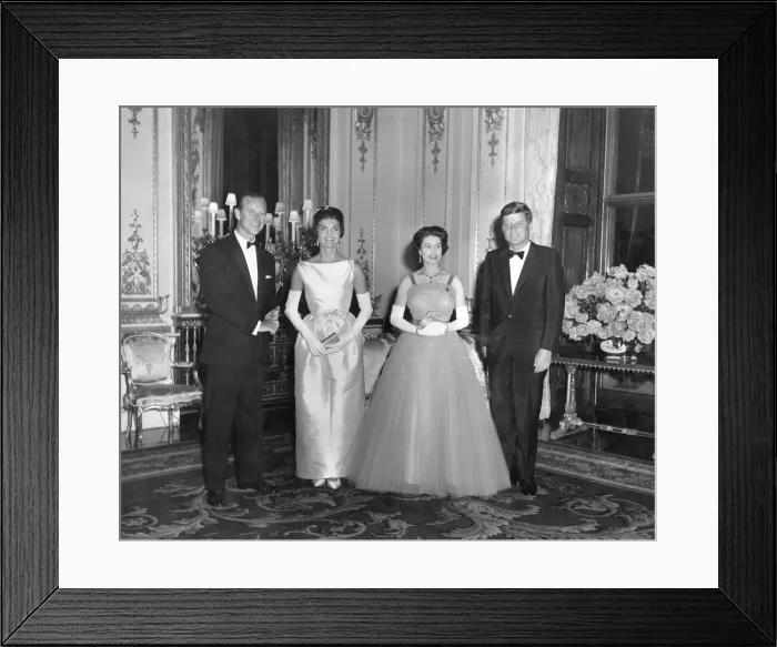 Framed Print : Queen Elizabeth II and the Kennedys Framed Print : Queen Elizabeth II and the Kennedys