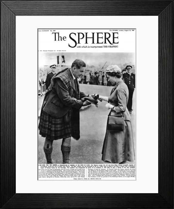 Framed Print : Queen Elizabeth II - presentation at Dunoon Framed Print : Queen Elizabeth II - presentation at Dunoon