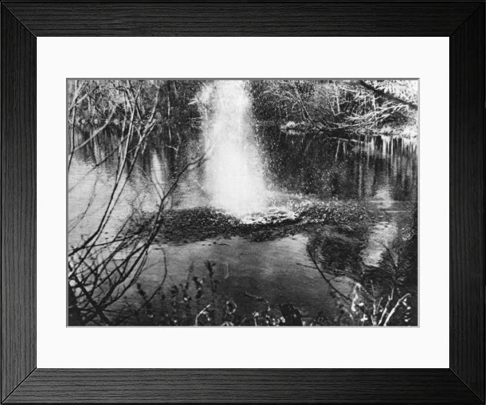 Framed Print : Mitchell Hedges tests a sub machine gun, 1921 Framed Print : Mitchell Hedges tests a sub machine gun, 1921