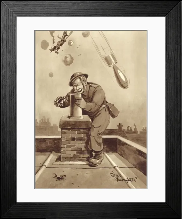 Framed Print : Old Bill and Co by Bruce Bairnsfather Framed Print : Old Bill and Co by Bruce Bairnsfather