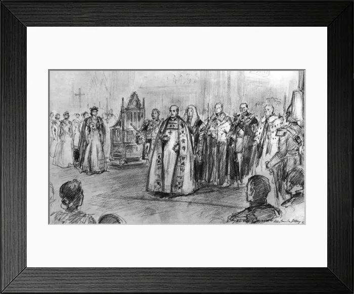 Framed Print : Coronation of Queen Elizabeth II