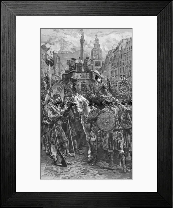 Framed Print : Margaret Murray recruiting for the Jacobites, 1745