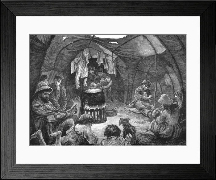 Framed Print : Inside a tent on Mitcham Common Framed Print : Inside a tent on Mitcham Common