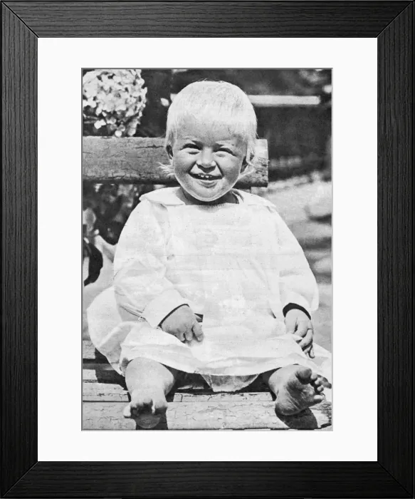 Framed Print : Prince Philip, Duke of Edinburgh as a baby, 1922 Framed Print : Prince Philip, Duke of Edinburgh as a baby, 1922