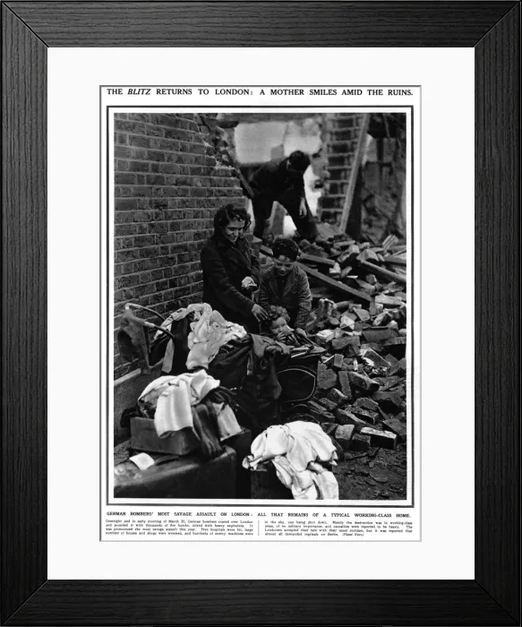 Framed Print : London Blitz 1941