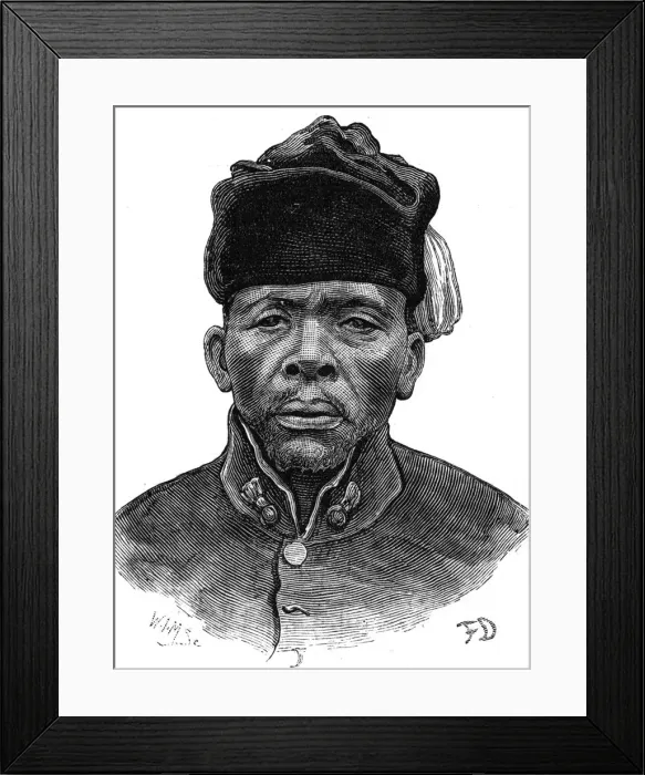 Framed Print : Basuto Gun War, 1880 - Masupha, Basuto chief Framed Print : Basuto Gun War, 1880 - Masupha, Basuto chief
