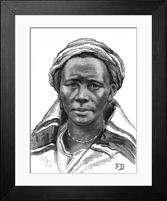 Framed Print : Basuto Gun War, 1880 - Wife of Masupha Framed Print : Basuto Gun War, 1880 - Wife of Masupha