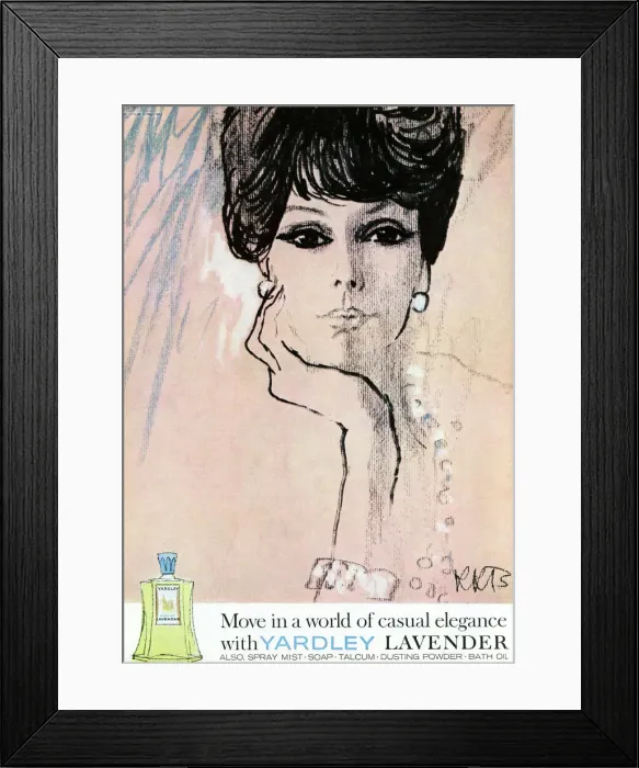 Framed Print : Yardley advertisement, 1962