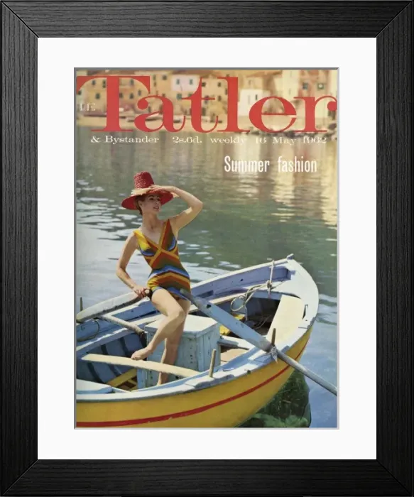 Framed Print : The Tatler front cover, May 1962 - Summer fashion issue Framed Print : The Tatler front cover, May 1962 - Summer fashion issue