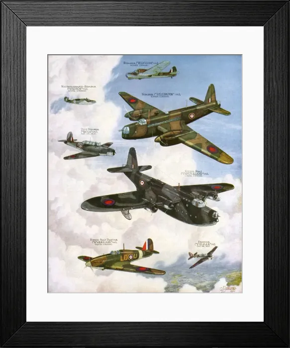 Framed Print : British aircraft camouflage, 1941 Framed Print : British aircraft camouflage, 1941