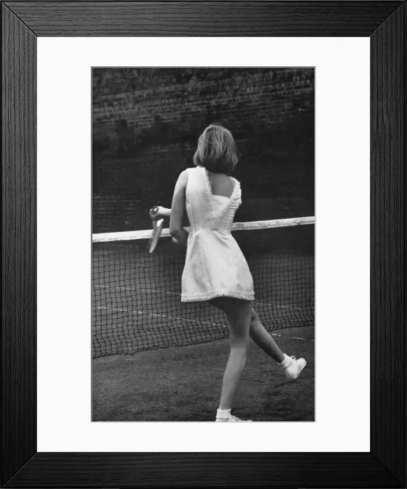 Framed Print : Teddy Tinling tennis dress 1962 Framed Print : Teddy Tinling tennis dress 1962