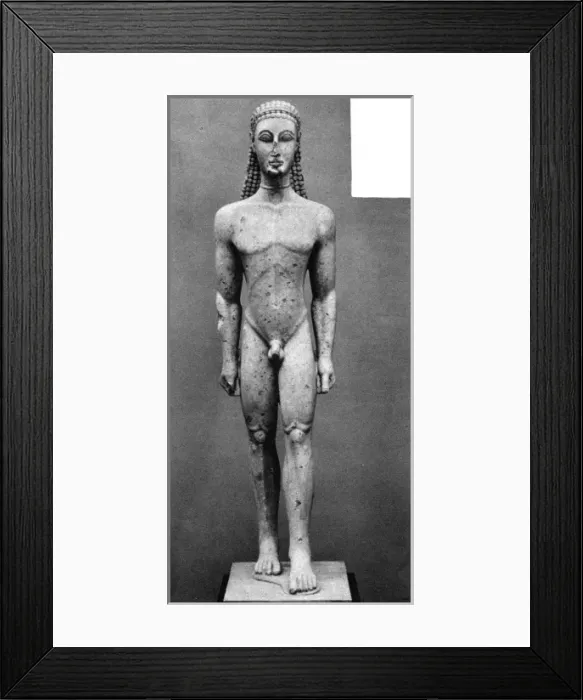 Framed Print : Archaic Greek art - the New York kouros Framed Print : Archaic Greek art - the New York kouros