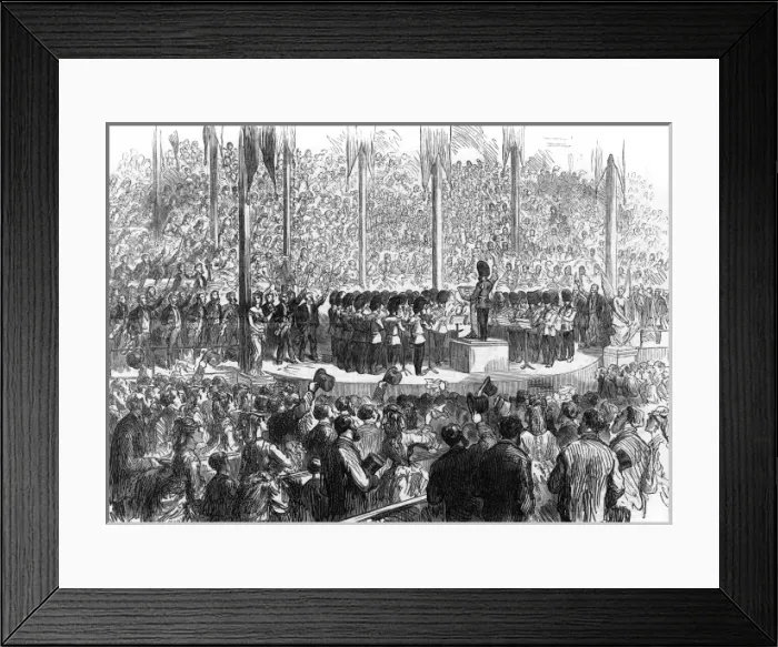 Framed Print : Grenadier Guards perform