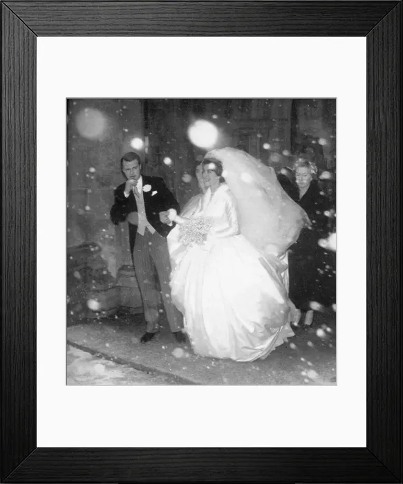 Framed Print : Wedding of Pamela Mountbatten to David Hicks Framed Print : Wedding of Pamela Mountbatten to David Hicks