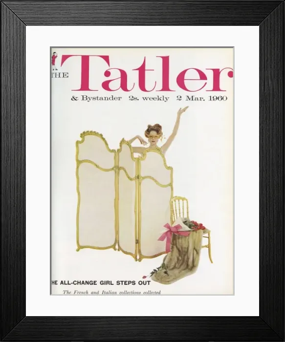 Framed Print : Tatler front cover, 2 March 1960