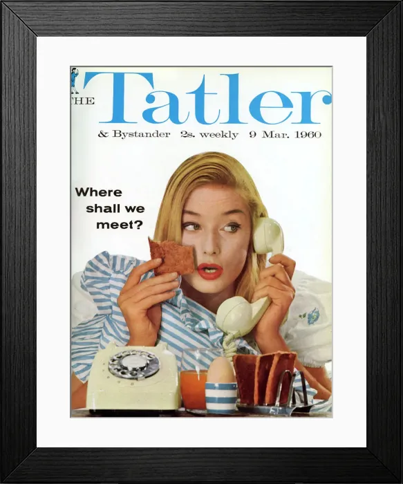 Framed Print : Tatler front cover, 9 March 1960 Framed Print : Tatler front cover, 9 March 1960