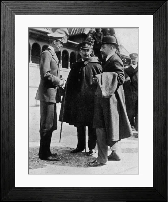 Framed Print : Kaiser Wilhelm II with King Haakon of Norway Framed Print : Kaiser Wilhelm II with King Haakon of Norway