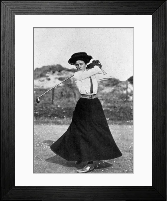 Framed Print : Dorothy Campbell, female golfer