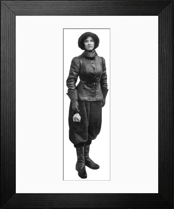 Framed Print : Ladys Aviation Costume, 1909 Framed Print : Ladys Aviation Costume, 1909