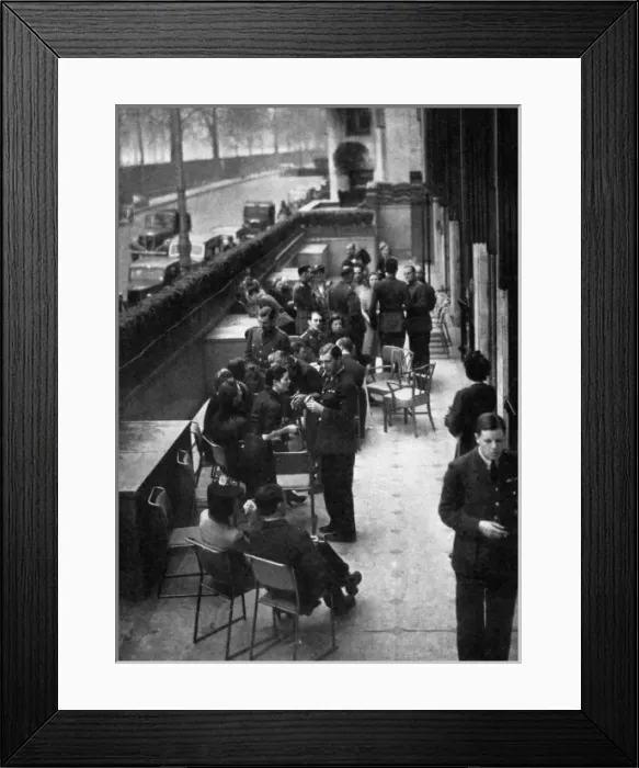 Framed Print : The Officers Sunday Club at the Dorchester Hotel