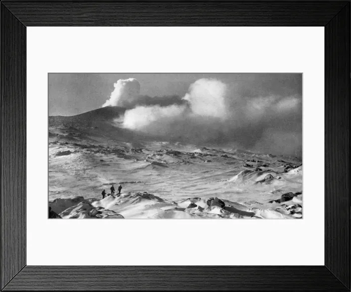 Framed Print : Scott Polar Expedition 1910 - 1912 - Mount Erebus