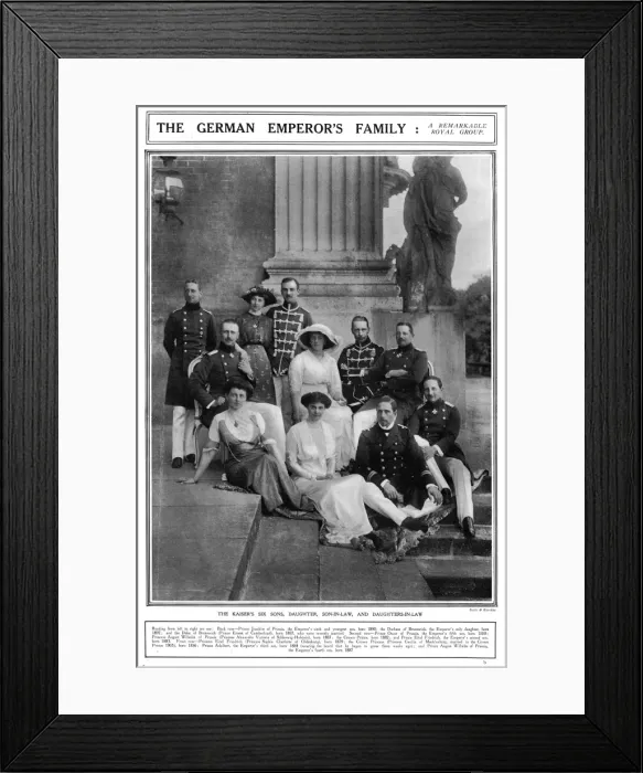 Framed Print : The Family of Kaiser Wilhelm II Framed Print : The Family of Kaiser Wilhelm II