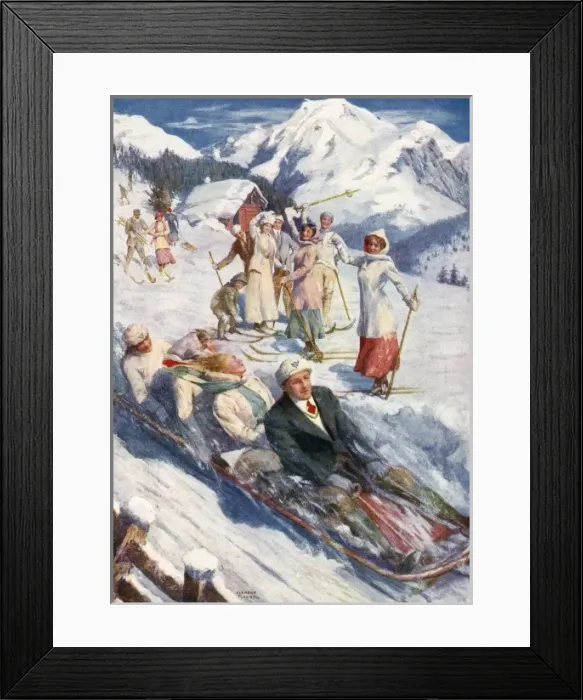 Framed Print : A Modern Christmas in the Alps Framed Print : A Modern Christmas in the Alps