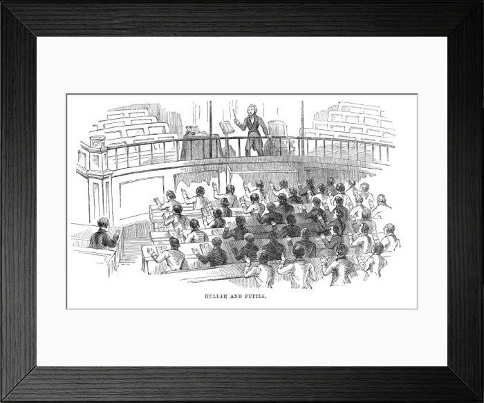 Framed Print : Hullah and his pupils, 1842 Framed Print : Hullah and his pupils, 1842