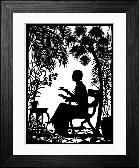 Framed Print : Silhouette of Grace Moore Framed Print : Silhouette of Grace Moore