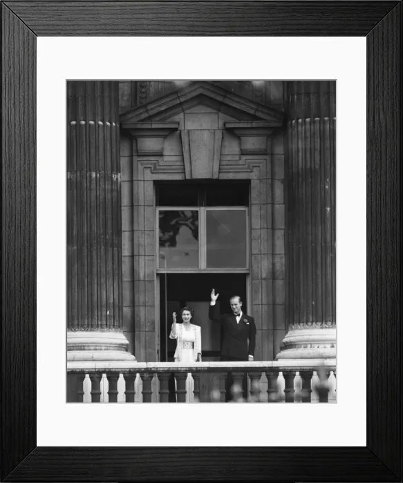 Framed Print : Engagement of Princess Elizabeth and Philip Mountbatten Framed Print : Engagement of Princess Elizabeth and Philip Mountbatten