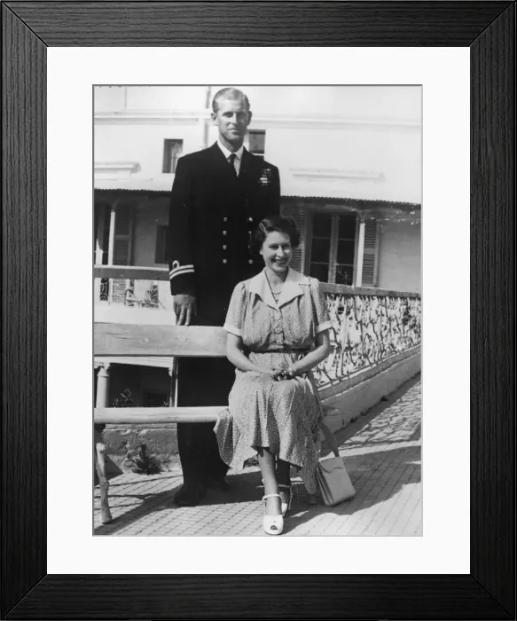 Framed Print : Queen Elizabeth II and Prince Philip in Malta Framed Print : Queen Elizabeth II and Prince Philip in Malta