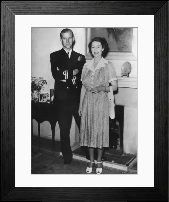 Framed Print : Queen Elizabeth II and Prince Philip in Malta Framed Print : Queen Elizabeth II and Prince Philip in Malta