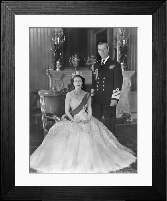Framed Print : Queen Elizabeth II and Duke of Edinburgh, 1954 Framed Print : Queen Elizabeth II and Duke of Edinburgh, 1954