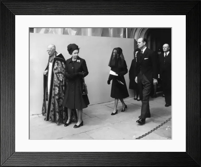 Framed Print : Duke of Windsor funeral service Framed Print : Duke of Windsor funeral service