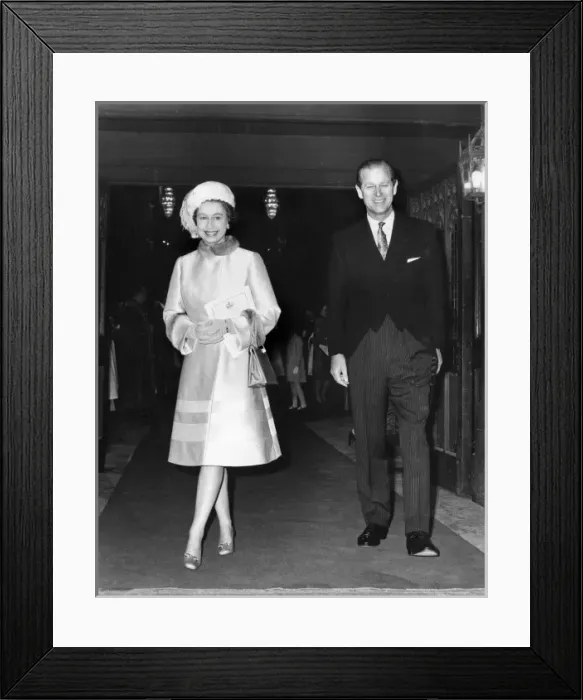 Framed Print : Queen Elizabeth II - Silver Wedding Anniversary Framed Print : Queen Elizabeth II - Silver Wedding Anniversary