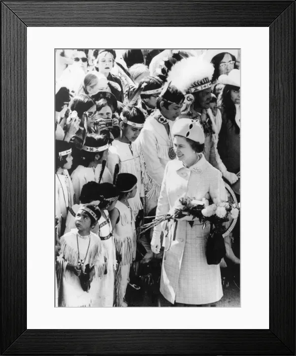 Framed Print : Queen Elizabeth II - British Columbia, 1971 Framed Print : Queen Elizabeth II - British Columbia, 1971