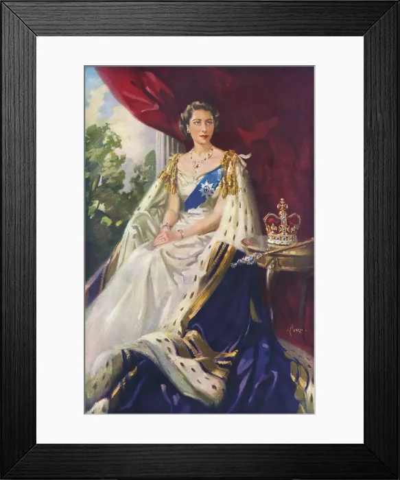 Framed Print : Queen Elizabeth II by Terence Cuneo Framed Print : Queen Elizabeth II by Terence Cuneo