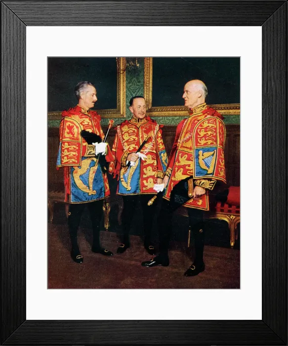 Framed Print : Two Heralds and a Pursuivant Framed Print : Two Heralds and a Pursuivant
